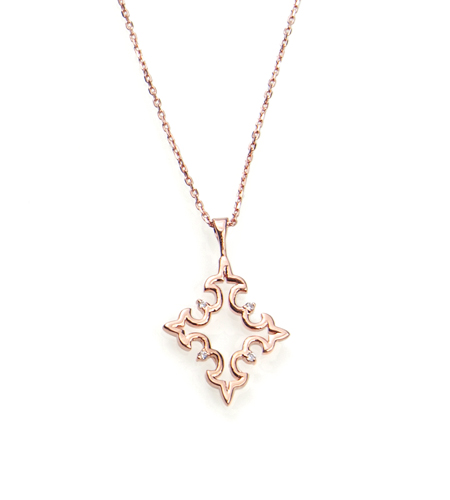 in necklace Rose cross radiant   Pendant Necklace faith,  of pendant Gold symbol our Cross gold